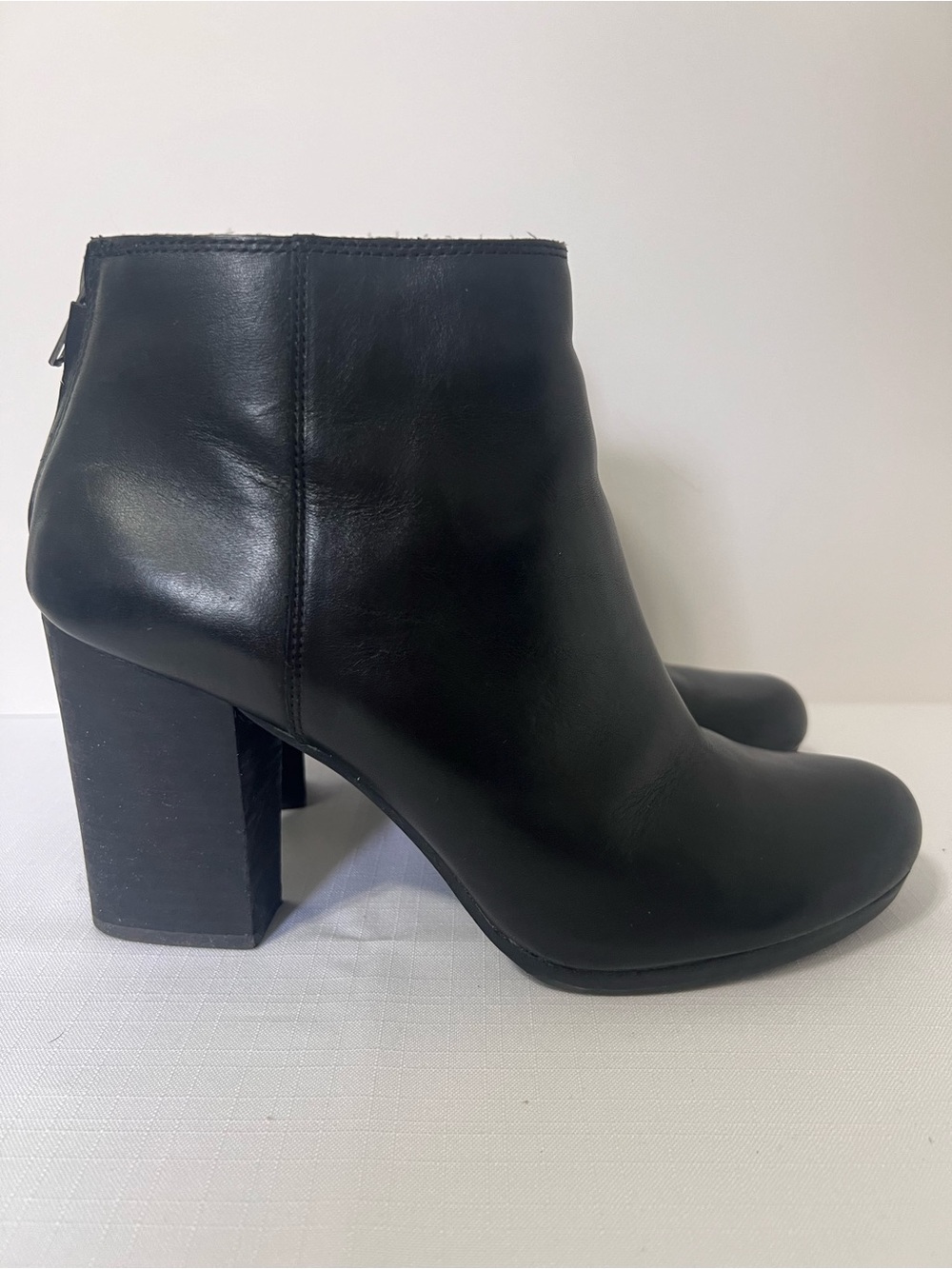 Madewell The Caleb Black Leather Block Heel Ankle Boots Witchy Moto Whimsygoth 9